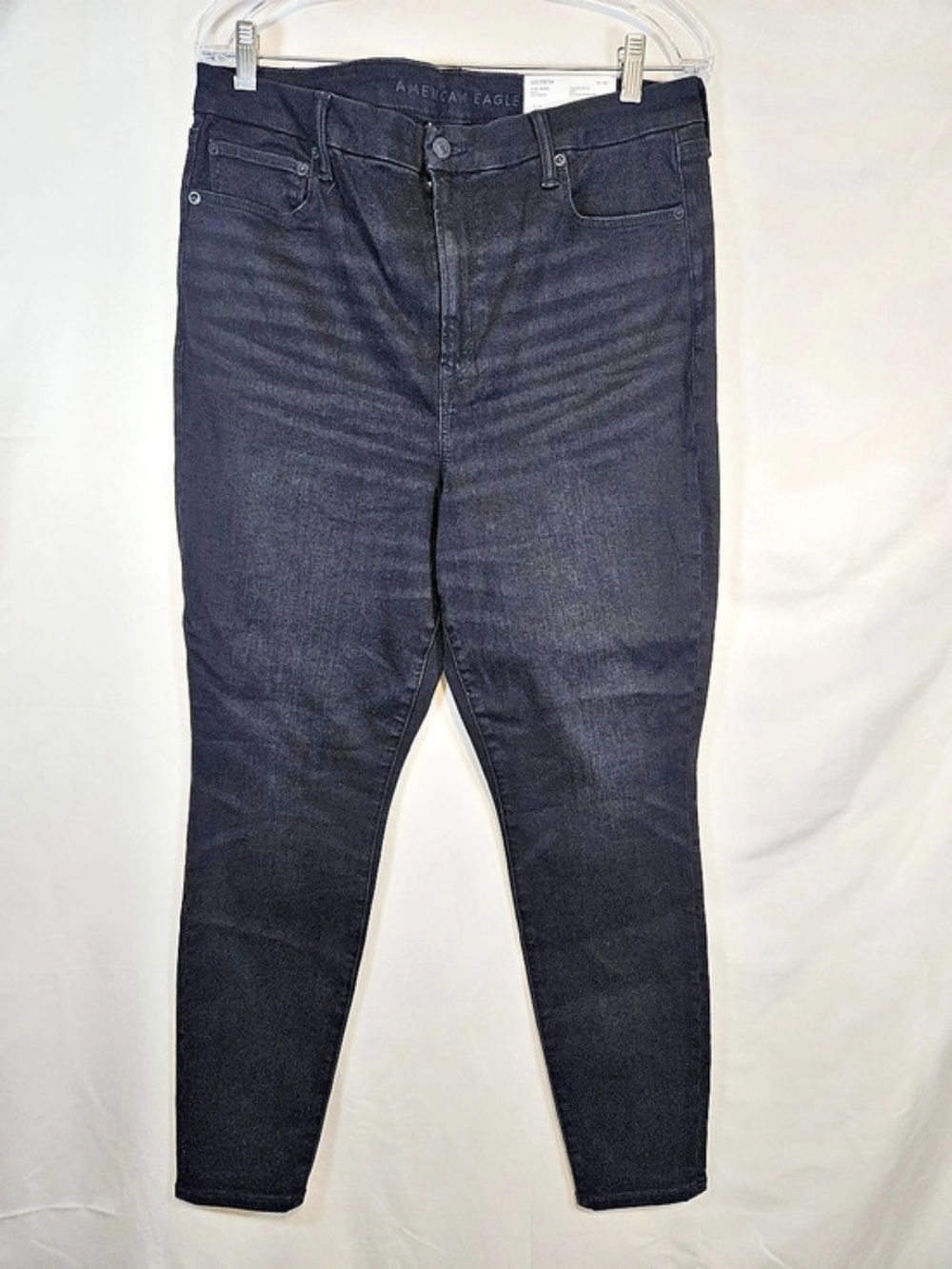 American Eagle AE BFF Jegging Luxe Stretch Skinny Jeans Black US Size 14-18